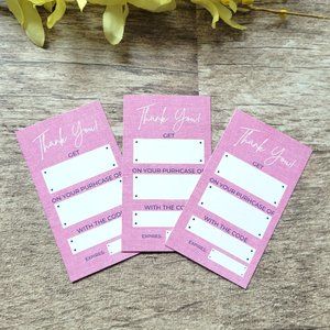 🔥3/$12🔥 Coupon Cards: Set of 50 Blank Cards